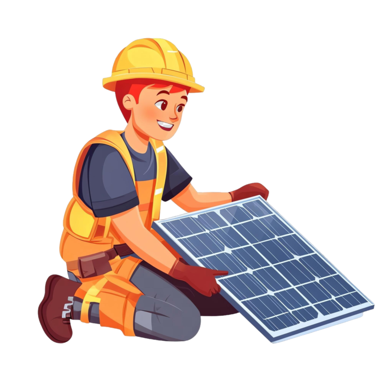worker-installing-solar-panels-isolated-transparent-background